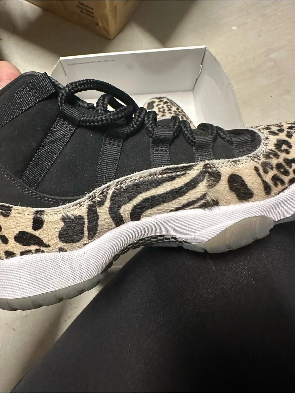 Nike Women's Black and White Checkered Sneakers